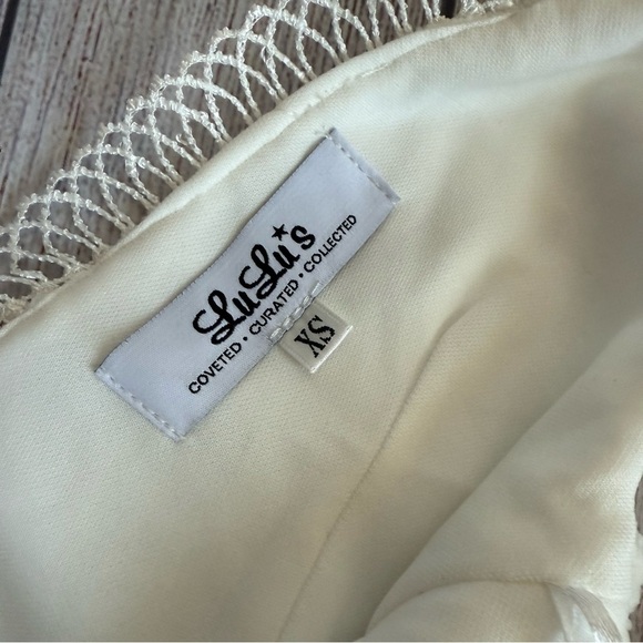 LULUS Ivory Lace Midi Dress XS - Picture 6 of 10